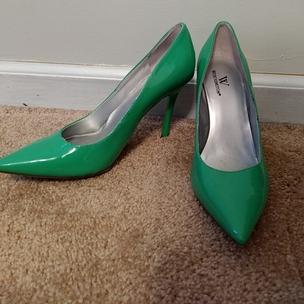 Worthington green heels